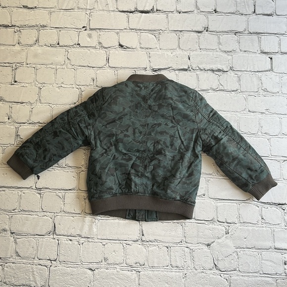 United Colors of Benetton little boy bomber jacket blue camouflage - Picture 4 of 6